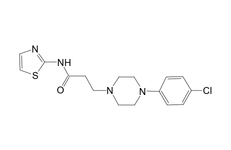Propanamide, 3-[4-(4-chlorophenyl)-1-piperazinyl]-N-(2-thiazolyl)-