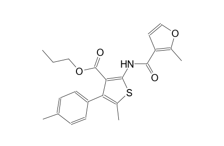 propyl 5-methyl-2-[(2-methyl-3-furoyl)amino]-4-(4-methylphenyl)-3-thiophenecarboxylate