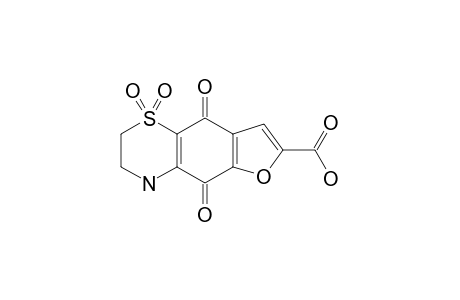 5,9-DIOXO-3,4,5,9-TETRAHYDRO-2H-BENZOFURO-[5,6-B]-[1,4]-THIAZINE-7-CARBOXYLIC-ACID-1,1-DIOXIDE