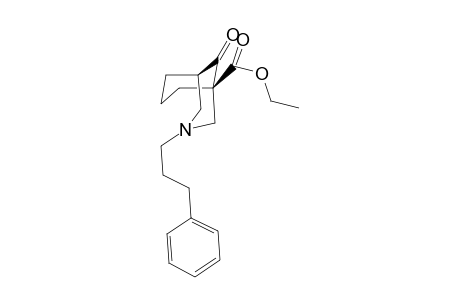 (1R*,5R*)-Ethyl 3-(3-phenylpropyl)-9-oxo-3-azabicyclo[3.3.1]nonane-1-carboxylate