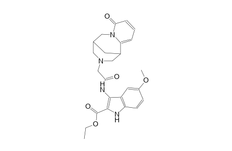 ethyl 5-methoxy-3-({[(1R,9S)-6-oxo-7,11-diazatricyclo[7.3.1.0~2,7~]trideca-2,4-dien-11-yl]acetyl}amino)-1H-indole-2-carboxylate