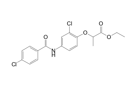 Ethyl 2-(2-chloro-4-[(4-chlorobenzoyl)amino]phenoxy)propanoate