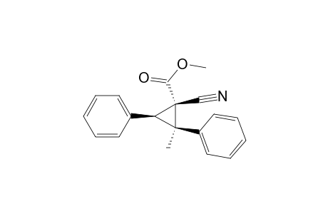 Cyclopropanecarboxylic acid, 1-cyano-2-methyl-2,3-diphenyl-, methyl ester, (1.alpha.,2.beta.,3.beta.)-
