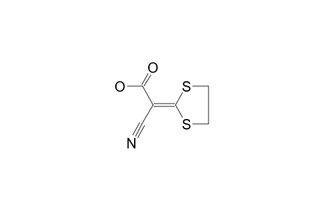 2-cyano-2-(1,3-dithiolan-2-ylidene)acetic acid
