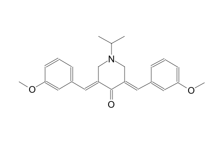 (3E,5E)-1-isopropyl-3,5-bis(3-methoxybenzylidene)-4-piperidinone