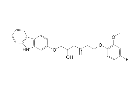 1-(9H-Carbazol-2-yloxy)-3-{[2-(4-fluoro-2-methoxyphenoxy)-ethyl]amino}-2-propanol