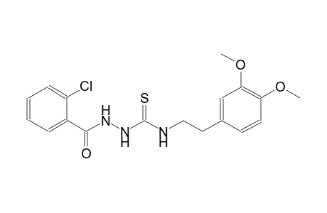2-(2-chlorobenzoyl)-N-[2-(3,4-dimethoxyphenyl)ethyl]hydrazinecarbothioamide