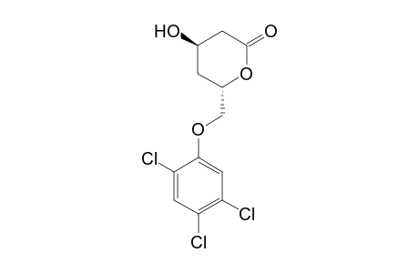 (+)-2-(2,4,5-Trichlorophenoxymethyl)-4-hydroxytetrahydropyran-6-one
