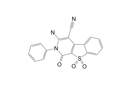 3-AMINO-4-CYANO-1,2-DIHYDRO-1-OXO-2-PHENYL-[1H]-BENZO-[4,5]-THIENO-[2,3-C]-PYRIDIN-9,9-DIOXIDE