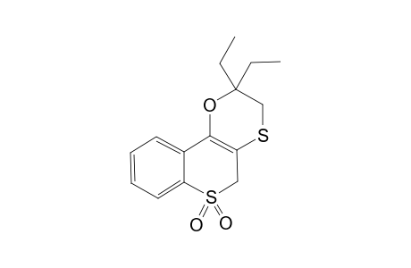 2,3-DIHYDRO-2,2-DIETHYL-[5H]-1,4-OXATHIINO-[3,2-C]-[1]-BENZOTHIOPYRAN-6,6-DIOXIDE