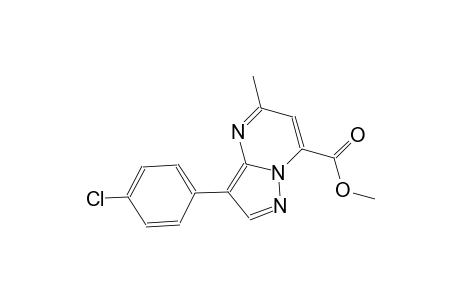 pyrazolo[1,5-a]pyrimidine-7-carboxylic acid, 3-(4-chlorophenyl)-5-methyl-, methyl ester