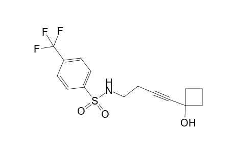 N-(4-(1-hydroxycyclobutyl)but-3-ynyl)-4-(trifluoromethyl)benzenesulfonamide