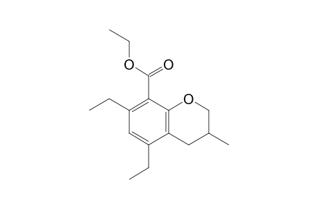 Ethyl 3,4-dihydro-5,7-diethyl-3-methyl-2H-chromene-8-carboxylate