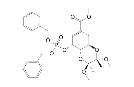 (1S,2R,6R,8S,9S)-4-Methoxycarbonyl-8,9-dimethoxy-8,9-dimethyl-7,10-dioxabicyclo[4.4.0]dec-3-en-2-dibenzoylphosphate