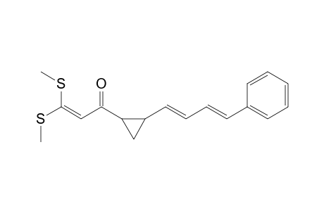 1-[[Bis(methylthio)methylene]acetyl]-2-(4-phenyl-1,3-butadienyl)cyclopropane