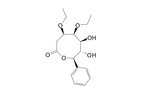 (+)-Almuheptolide-A [(4R,5R,6R,7R,8R)-4,5-Diethoxy-6,7-dihydroxy-8-phenyl-1-oxaoctan-2-one]