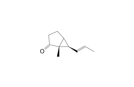 Bicyclo[3.1.0]hexan-2-one, 1-methyl-6-(1-propenyl)-, (1.alpha.,5.alpha.,6.alpha.)-
