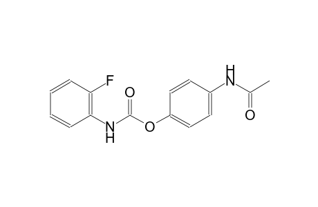 4-(acetylamino)phenyl 2-fluorophenylcarbamate