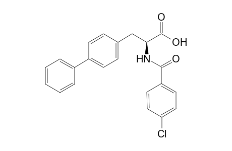 (L)-2-(N-para-chlorobenzoyl)amino-3-biphenyl propanoic acid
