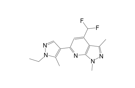 4-(difluoromethyl)-6-(1-ethyl-5-methyl-1H-pyrazol-4-yl)-1,3-dimethyl-1H-pyrazolo[3,4-b]pyridine