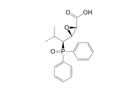 (2S,3S,4S)-4-Diphenylphosphinoyl-2,3-epoxy-5-methylhexanoic acid