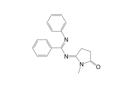 N(1)-( 1-Methyl-5-oxo-2-pyrrolidinylidene )-N(2)-phenylbenzamidine
