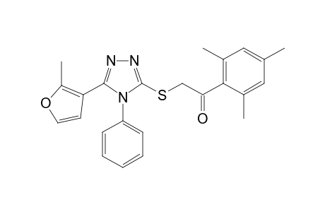 1-Mesityl-2-[[5-(2-methyl-3-furyl)-4-phenyl-1,2,4-triazol-3-yl]thio]ethanone
