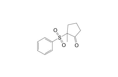 2-Methyl-2-phenylsulfonylcyclopentan-1-one