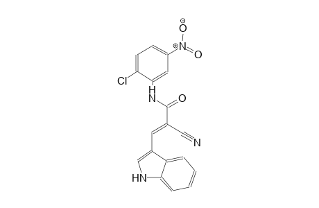 2-propenamide, N-(2-chloro-5-nitrophenyl)-2-cyano-3-(1H-indol-3-yl)-, (2E)-