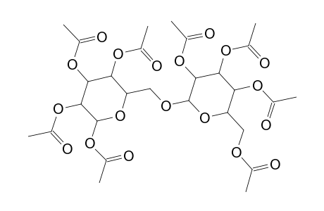 1,2,3,4-Tetra-O-acetyl-6-O-(2,3,4,6-tetra-O-acetylhexopyranosyl)hexopyranose