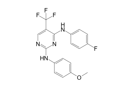 2-(4-Methoxyphenylamino)-4-(4-fluorophenylamino)-5-(trifluoromethyl)pyrimidine