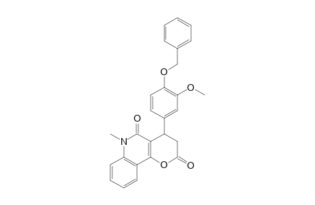 2H-Pyrano[3,2-c]quinoline-2,5(3H)-dione, 4,6-dihydro-4-[3-methoxy-4-(phenylmethoxy)phenyl]-6-methyl-