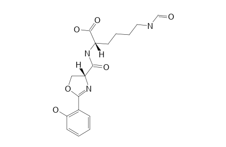 (2-S,9-R)-6-FORMAMIDO-2-[(2-HYDROXYPHENYL)-DELTA-(2)-1,3-OXAZOLINE-4-CARBOXAMIDO]-HEXANOIC_ACID