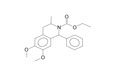 1-phenyl-2-ethoxycarbonyl-3-methyl-6,7-dimethoxy-1,2,3,4-tetrahydroisoquinoline