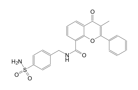 4H-1-benzopyran-8-carboxamide, N-[[4-(aminosulfonyl)phenyl]methyl]-3-methyl-4-oxo-2-phenyl-