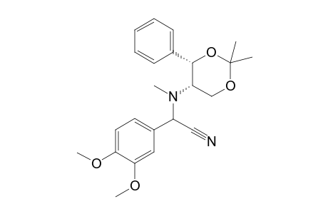 3,4-Dimethoxyphenyl-[(2',2'-dimethyl-4'-phenyl[1,3]dioxan-5'-yl]metyhylamino[acetonitrile