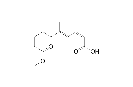 (2Z,4E)-10-methoxy-3,5-dimethyl-10-oxodeca-2,4-dienoic acid