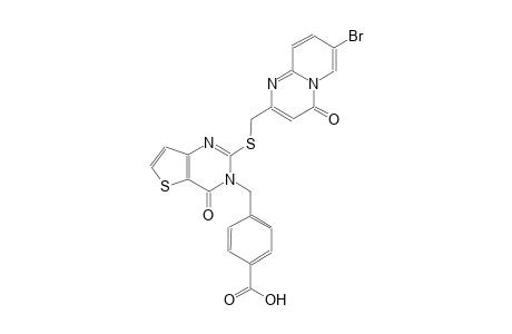benzoic acid, 4-[(2-[[(7-bromo-4-oxo-4H-pyrido[1,2-a]pyrimidin-2-yl)methyl]thio]-4-oxothieno[3,2-d]pyrimidin-3(4H)-yl)methyl]-