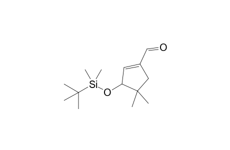3-(tert-Butyldimethylsiloxy)-4,4-dimethylcyclopentene-1-carboxyaldehyde