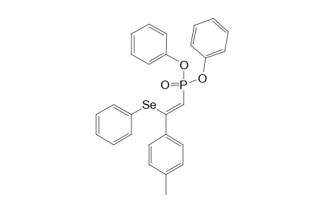 (Z)-1-(DIPHENOXYPHOSPHINYL)-2-(4'-METHYLPHENYL)-2-(PHENYLSELENO)-ETHENE