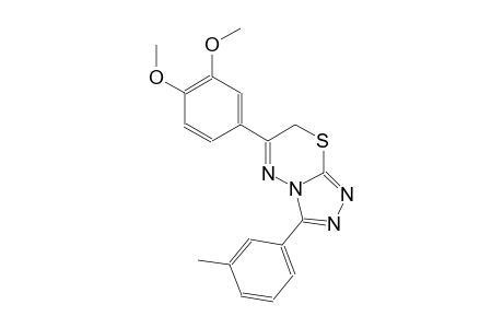 6-(3,4-dimethoxyphenyl)-3-(3-methylphenyl)-7H-[1,2,4]triazolo[3,4-b][1,3,4]thiadiazine