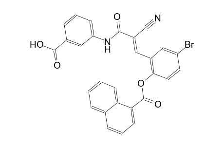 3-({(2E)-3-[5-bromo-2-(1-naphthoyloxy)phenyl]-2-cyano-2-propenoyl}amino)benzoic acid