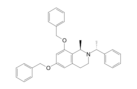 (1R)-1-methyl-2-[(1R)-1-phenylethyl]-6,8-bis(phenylmethoxy)-3,4-dihydro-1H-isoquinoline