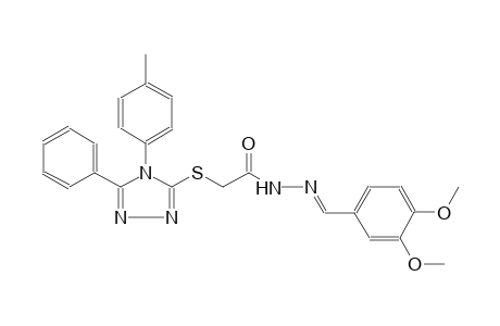 acetic acid, [[4-(4-methylphenyl)-5-phenyl-4H-1,2,4-triazol-3-yl]thio]-, 2-[(E)-(3,4-dimethoxyphenyl)methylidene]hydrazide