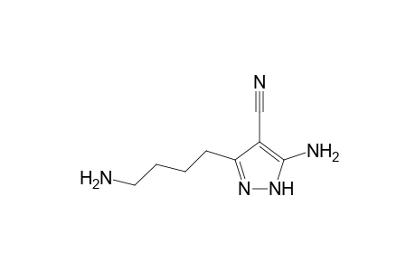 3-Amino-5-(4-aminobutyl)-1H-pyrazole-4-carbonitrile