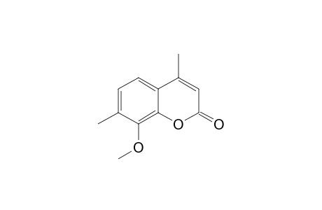 8-Methoxy-4,7-dimethyl-1-benzopyran-2-one
