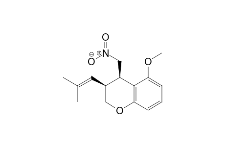 (3S,4R)-5-Methoxy-3-(2-methylprop-1-en-1-yl)-4-(nitromethyl)chroman