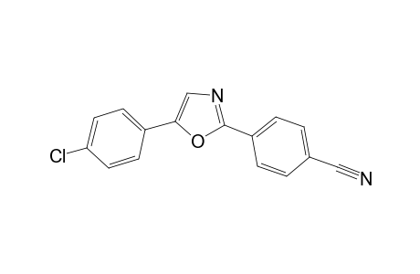 4-[5-(4-Chlorophenyl)-1,3-oxazol-2-yl]benzonitrile