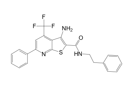 3-Amino-6-phenyl-N-(2-phenylethyl)-4-(trifluoromethyl)thieno[2,3-b]pyridine-2-carboxamide