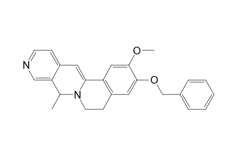 6H-Isoquino[2,1-b][2,7]naphthyridine, 5,8-dihydro-2-methoxy-8-methyl-3-(phenylmethoxy)-, (.+-.)-